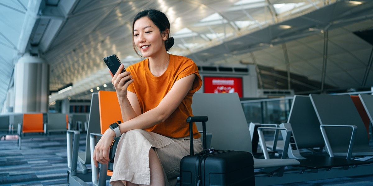 woman at airport