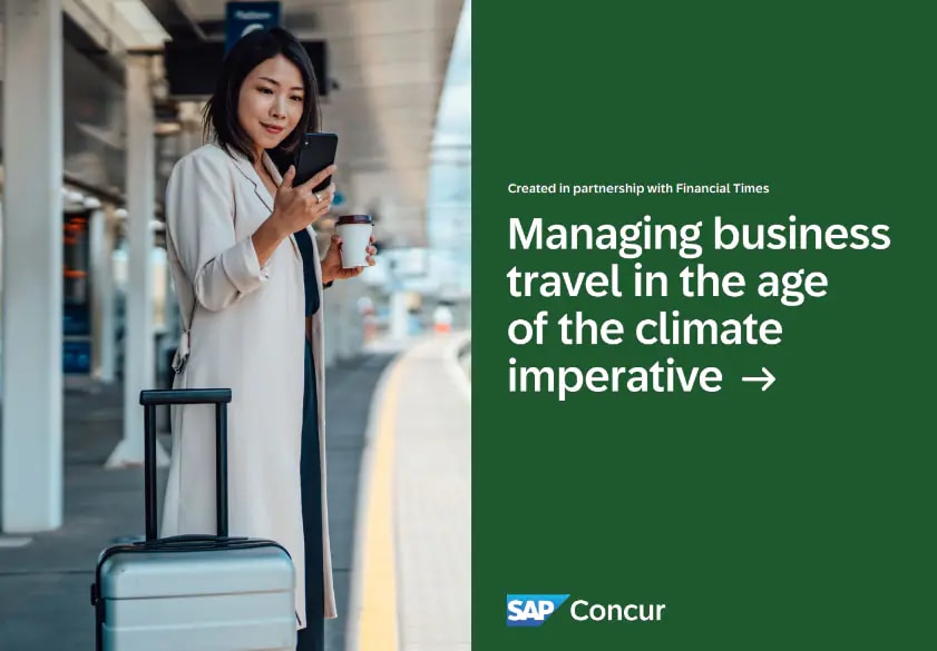 screenshot cover of ebook Managing Business Travel in the Age of the Climate Imperative